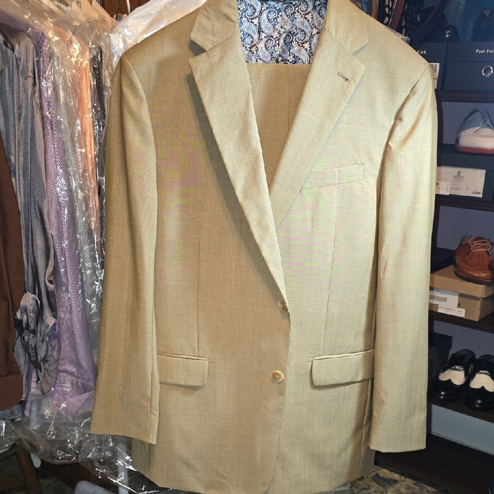 Paul Fredrick Tan Men's Sport Coat